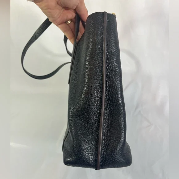 RADLEY London Museum Street Tote Bag Black Pebbled Leather Footed